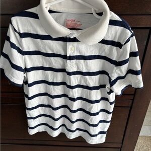 Cat & Jack Blue and White Striped Polo. Size S